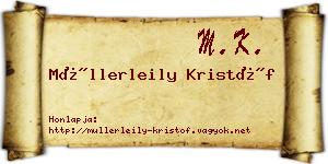 Müllerleily Kristóf névjegykártya